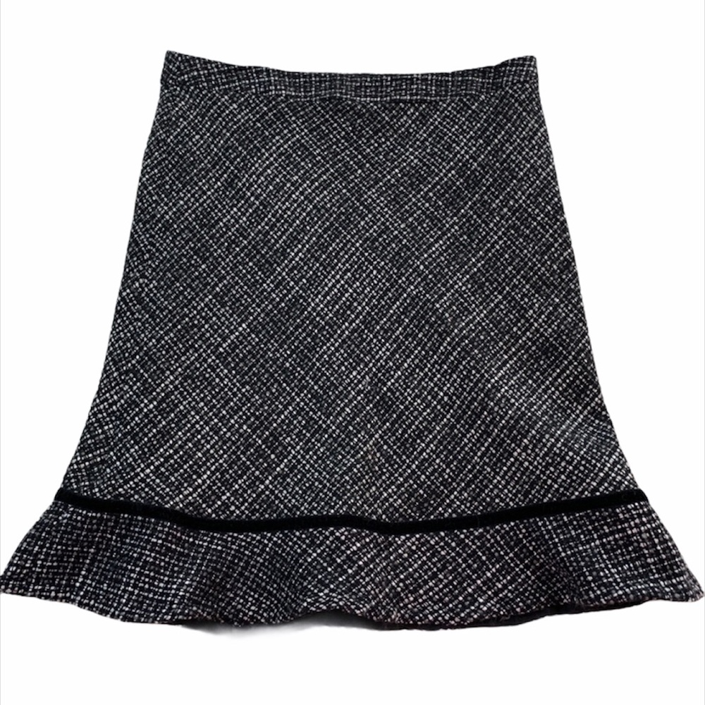 GAP Black and White Tweed Pencil Skirt